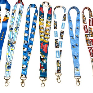 DONALD DUCK Disney Lanyards - ID Holder Badge Holder Keychain