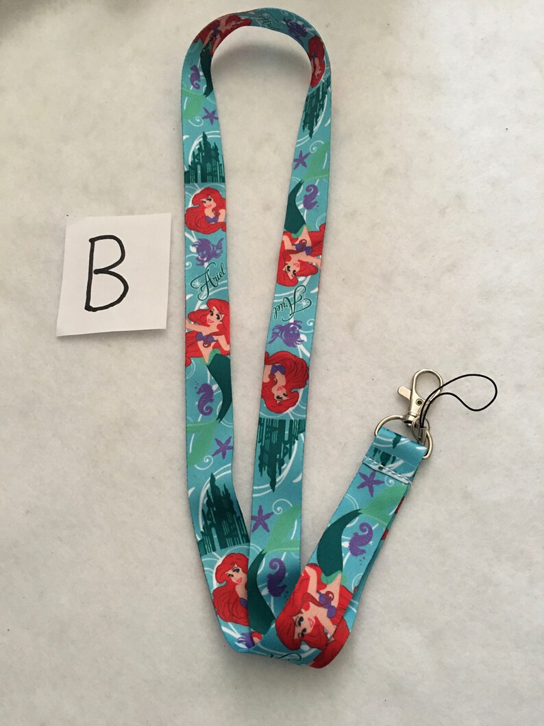 LITTLE MERMAID / Ariel Disney Pin Lanyard Set Lanyard Etsy