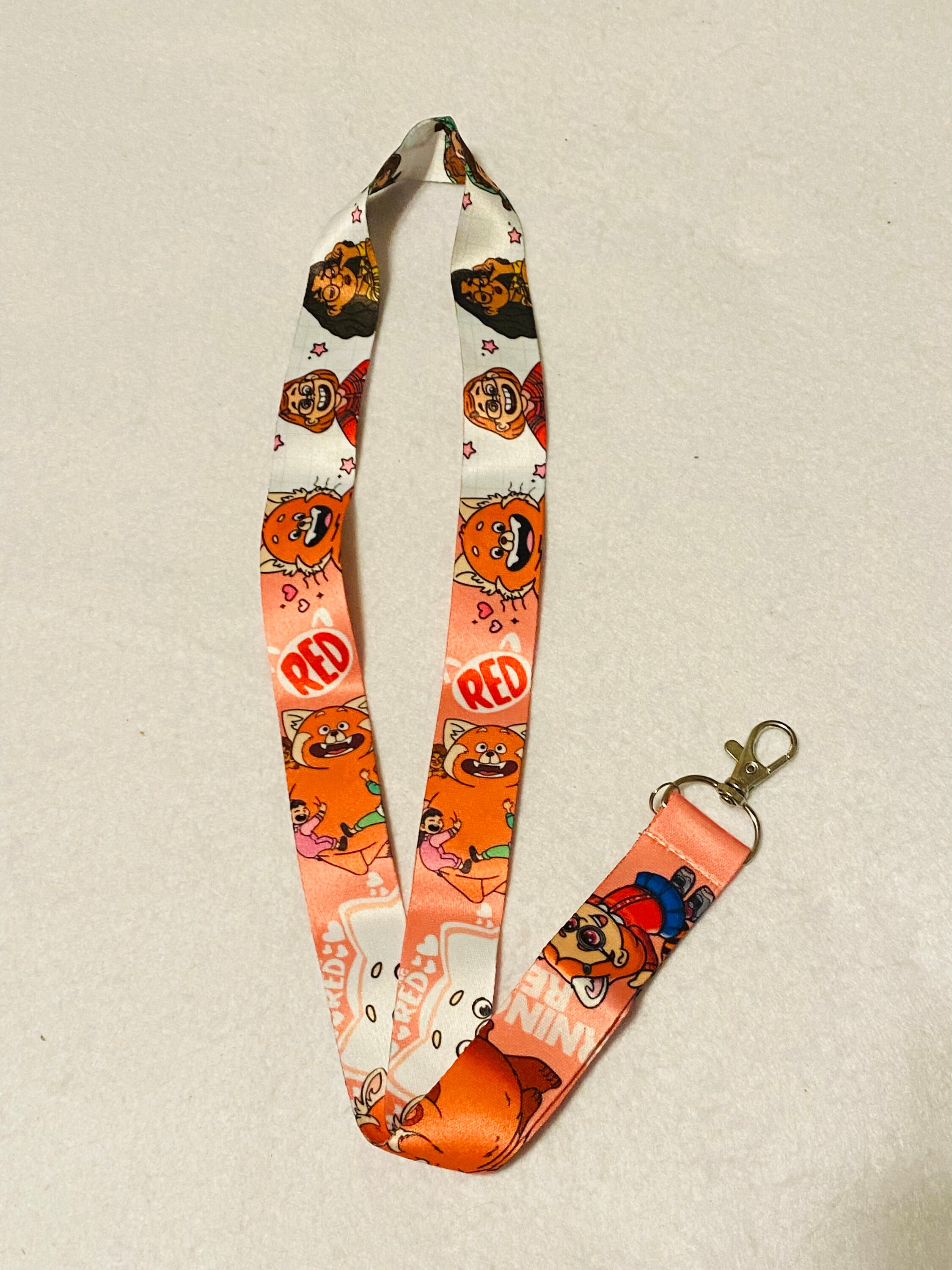 Red key shop lanyard