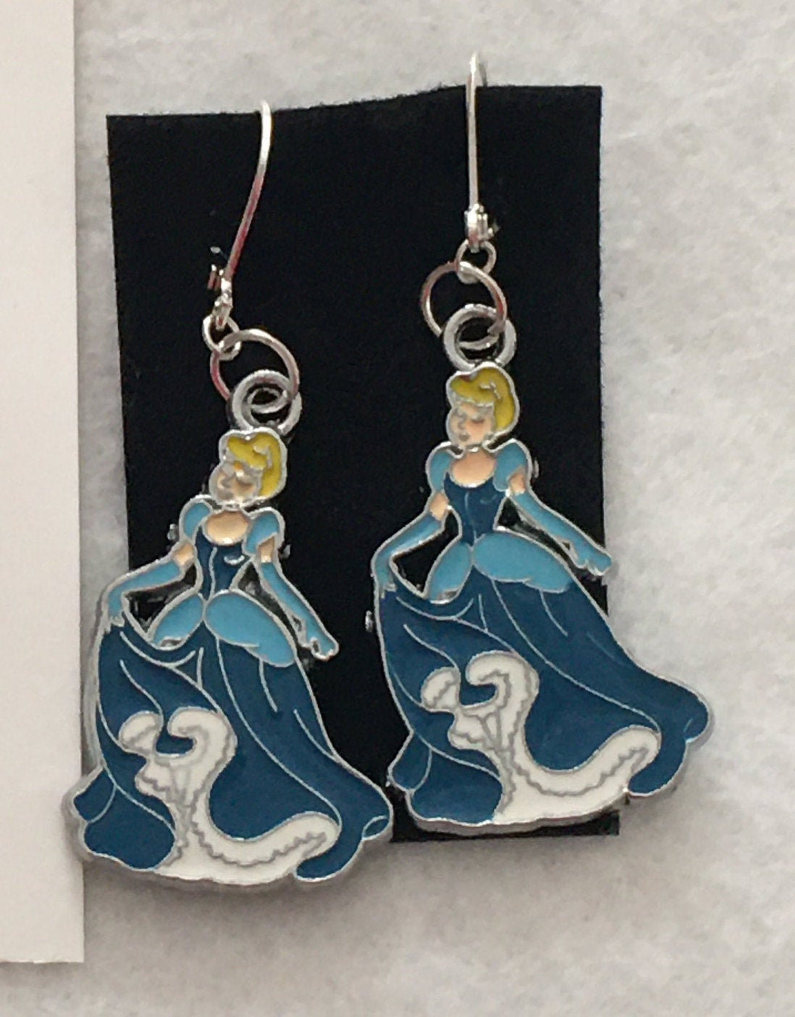 Disney Princess CINDERELLA Earrings Made with Sterling | Etsy