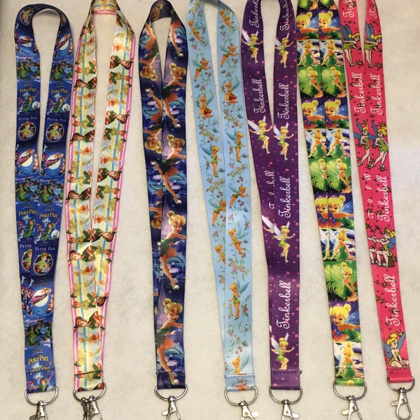 PETER PAN/ TINKER Bell Disney Lanyards