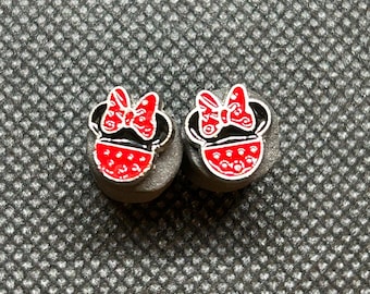 Minnie Mouse Icon Petite Stud Earrings - Hypoallergenic Disney Jewelry - Gift - Stocking Stuffer