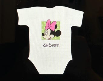 Minnie Maus Grün Säugling Body Disney Baby Strampelanzug