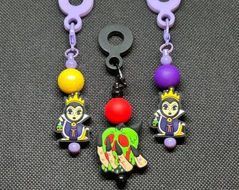 Evil Queen Inspired Straw Cup Charm Villains Tumbler Accessory Snow White