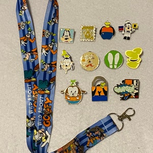GOOFY Disney Pins Lanyard Starter Set- Lanyards / Disney Pin Lots