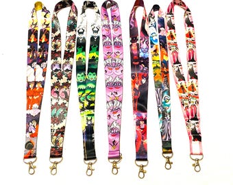 DISNEY VILLAINS Lanyard / Ausweishalter / Schlüsselanhänger