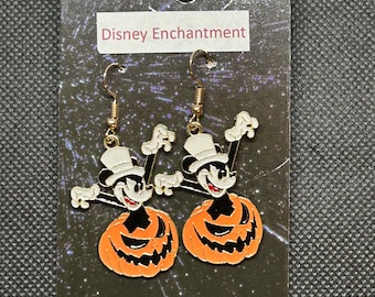 Pendientes colgantes de Mickey y sus amigos de Halloween - Joyas hipoalergénicas de Disney - Halloween - Regalo