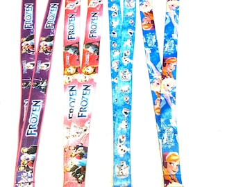 Cordón de Frozen de Disney - Portaidentificación / Portacredencial / Cordón / Llavero