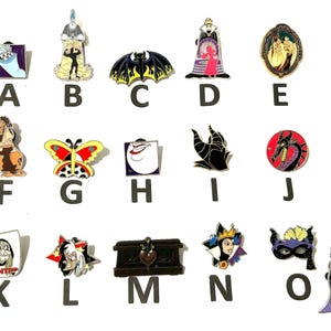 Disney Pins #29 - Your Choice Disney Villains Hades Evil Queen Maleficent Ursula Old Witch Scar image 1