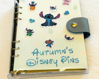 Stitch Pin Display Notebook Storage Case Portable Felt Portfolio