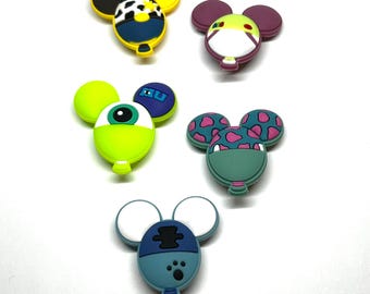 Monsters / Toy Story / Stitch Balloons Shoe Charms Set of 5 Kids Shoe Clips Set A