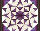 Amish Starburst Pattern King Size PDF INSTANT DOWNLOAD