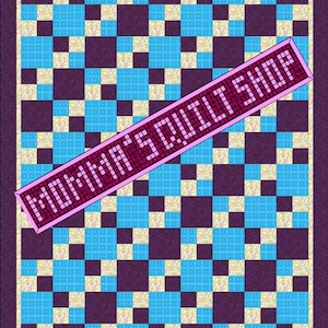 Easy 4-Patch Twin Size quilt Quilt Pattern Two Patterns in One