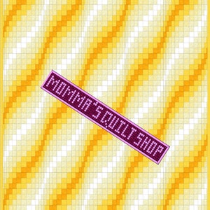 Amber Waves of Grain Bargello Twin Size Quilt Pattern PDF INSTANT DOWNLOAD