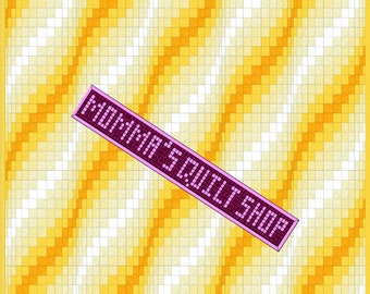 Amber Waves of Grain Bargello Twin Size Quilt Pattern PDF INSTANT DOWNLOAD