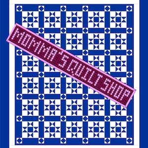 Framed Ohio Star Queen Size Quilt Pattern PDF INSTANT DOWNLOAD