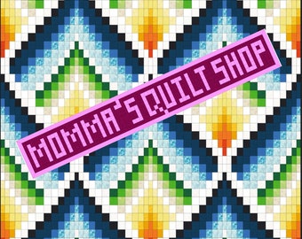 Night Fire Bargello king Size Quilt Pattern PDF INSTANT DOWNLOAD