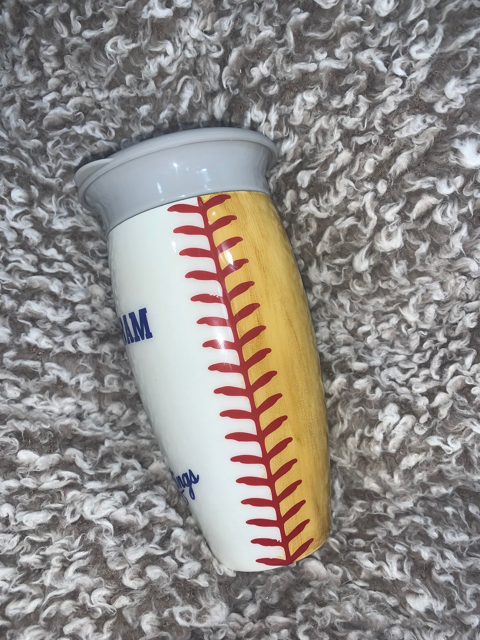 Baseball/bat Tumbler 360 Tumbler Stainless Steel Sippy Etsy