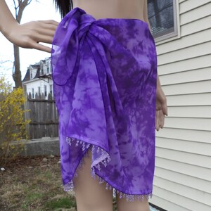 Bathing Suit Wrap, Sarong, Coverup - Purple