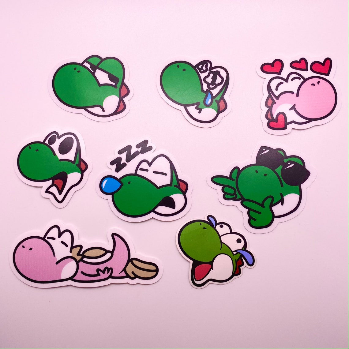 Yoshi Sticker Set Etsy