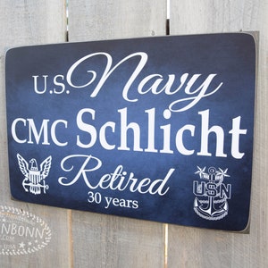 Navy Retirement Sign, Military Retirement, US Navy, Armed Forces Retiree, Veterans Gift, Military Retirement Gift, BornOnBonn