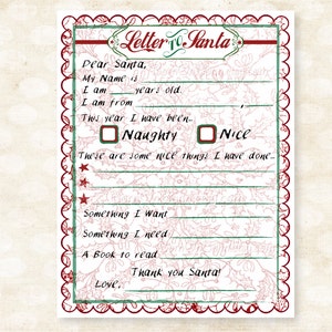 Carta del Niño a Papá Noel - Archivo Digital