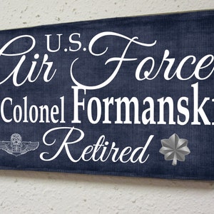 Air Force Retirement Sign Military Retirement Armed Forces Retiree Vetern image 1