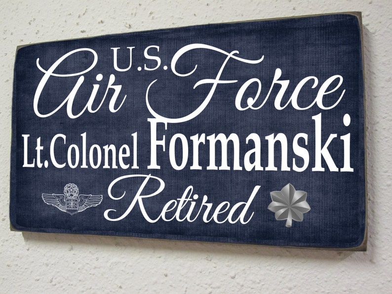 Air Force Retirement Sign Military Retirement Armed Forces Retiree Vetern image 1
