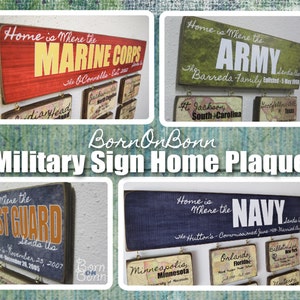 Military Home Sign - Home is where the Army, Navy, Air Force, Marine Corps, Coast Guard, Sends Us - small - medium -  large - x-large sign