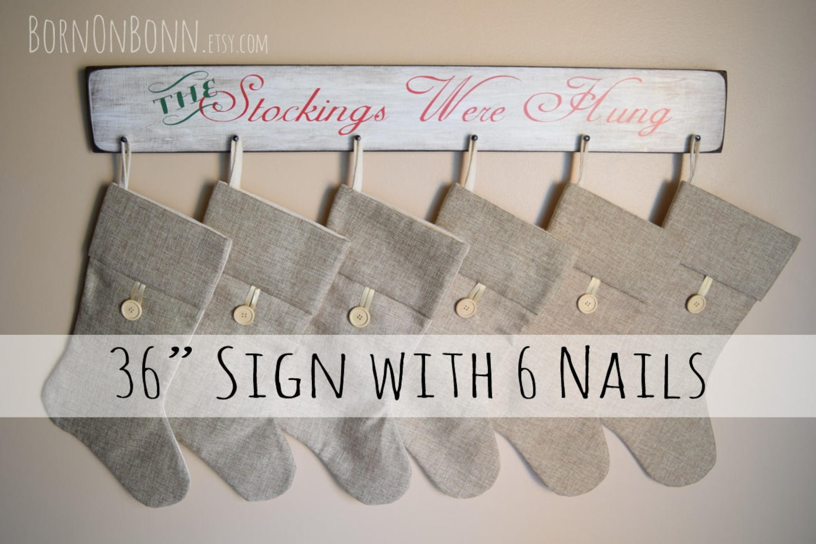 Christmas Stocking Wall Hanger Décor Stocking Hanger Etsy