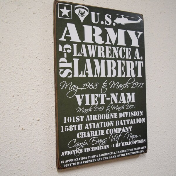 Army Retirement Sign - Personalized Military Retirement - Armed Forces Retiree - Veterans Gift - Military Retirement Gift - BornOnBonn