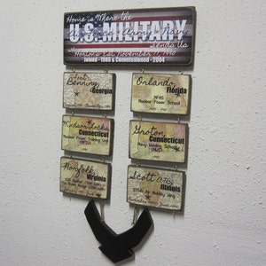 U.S. Military Duty Station Military Sign - Multiple Branches - Marines - Navy - Air Force - Coast Guard - Army