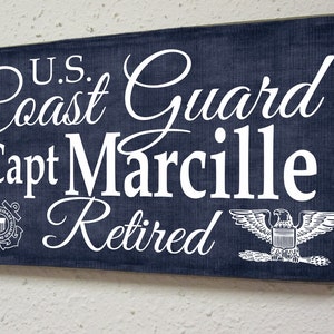 Coast Guard Retirement Sign - Military Retirement - Armed Forces Retiree - Veterans Gift - Military Retirement Gift