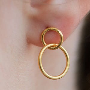 Small hoop earrings - Double Hoops Earrings - Hoop Earrings - Dainty hoops - Tiny hoops - Thin hoops - Minimalist earrings - Minimal jewelry