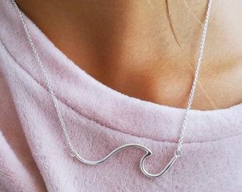Choker Boho Circle Wave In Argento - Collana Geometrica A Cerchio Con Onda - Gioielli Donna - 4