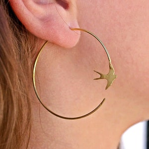 Pendientes de aro delicados, criollos, pendientes de aro dorados, pendientes de aro Huggie, regalo para su regalo de cumpleaños