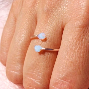 White Opal Ring, Opal Ring Rose Gold, Opal Statement Ring, Opal, Rings, Best friend Gift, Best friend, Bridesmaid Gift, Bridesmaid Proposal