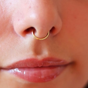 1 Faux Septum Ring, Fake Septum Ring, Septum Ring, Faux Septum,Faux Nose Ring, Non Pierced Nose Ring, Septum, NO PIERCING REQUIRED,TinyBox12