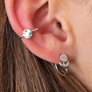 Full Moon Conch Earring , Ear Piercing, Cartilage Piercing