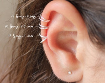 Tiny Helix Piercing, Helix Earring Hoop, Cartilage Hoop, Helix Earring