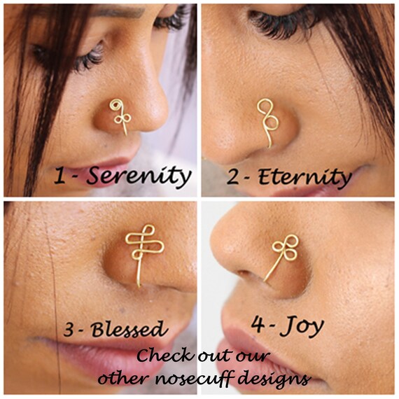 African Nose Cuff Fake Nose Hoop Ring Design Durable And Long Lasting 7# 