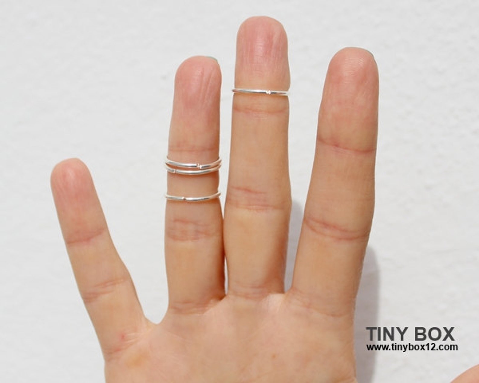 5 Gold Knuckle Rings Gold Ring Set Gold Stacking Rings Etsy