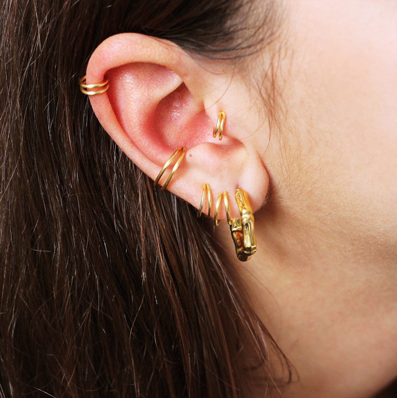 Kann Man Normale Ohrringe Als Helix Benutzen Doppel Helix Piercing Helix Ohrring Hoop Tiny Cartilage - Etsy Schweiz