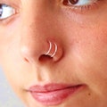 22G/20G/18G/16G Spiral Nose Ring, Double Hoop Nose Ring, Double Nose Ring,  Gold Nose Hoop, Helix Earring, Tragus Earring, Cartilage Earring product logo