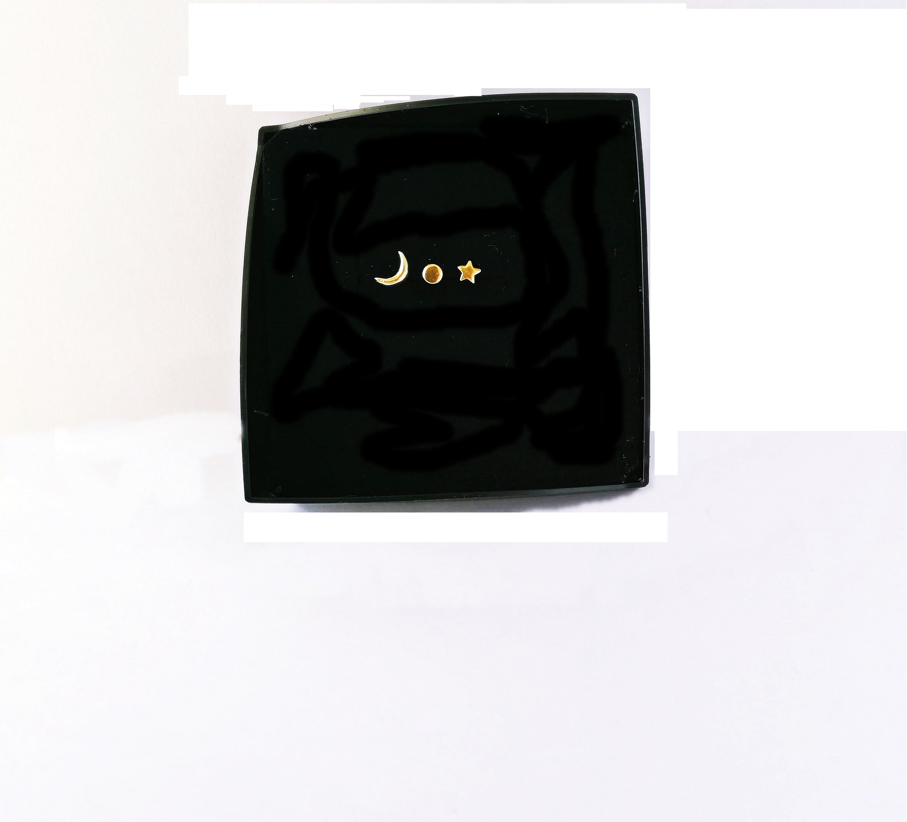 Moon and Star Mismatched Earrings • Sterling Silver Stud