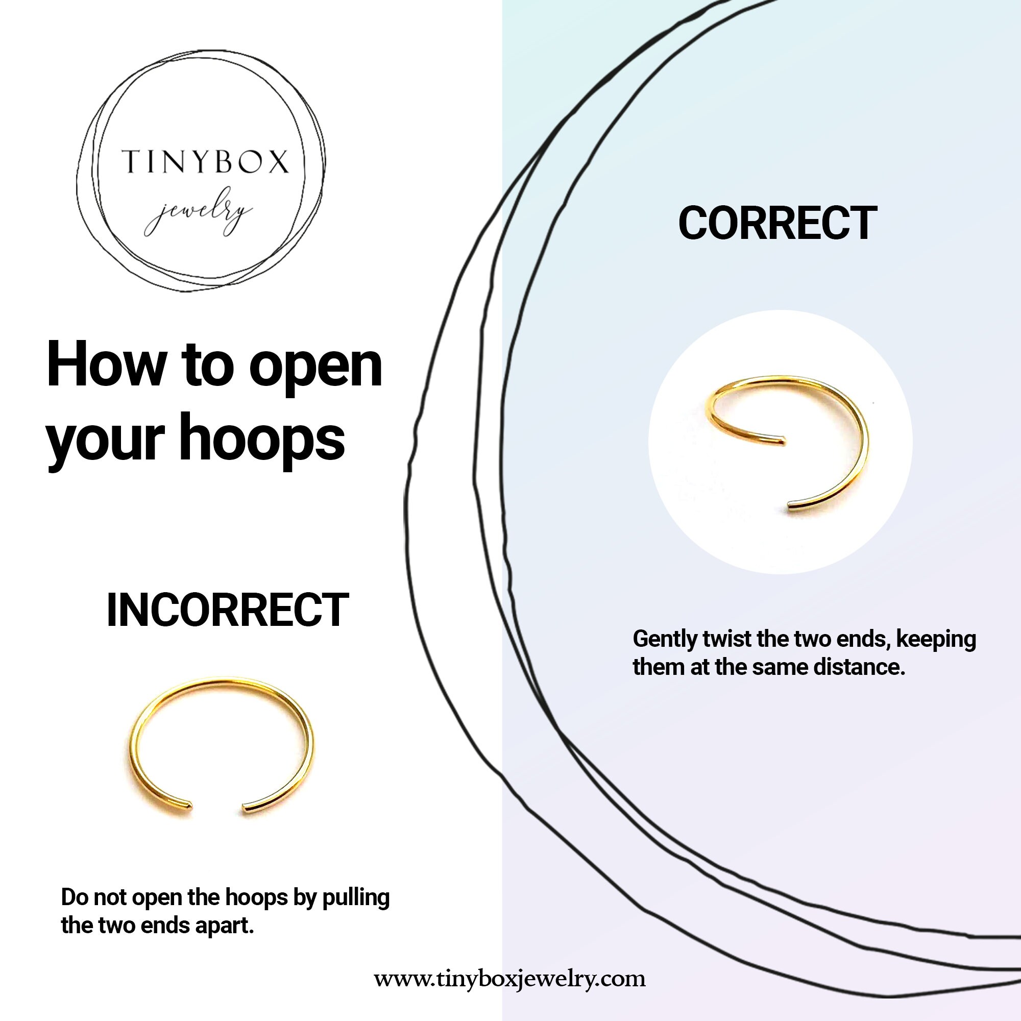 Double Hoop Nose Ring Double Nose Ring for Single Piercing