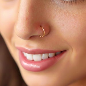 Fake Nose Ring, Nep Neusring, Clip On Nose Cuff, Zilver/Goud/Rosegoud, 22G 20G 18G 16G, Cadeau Voor Haar