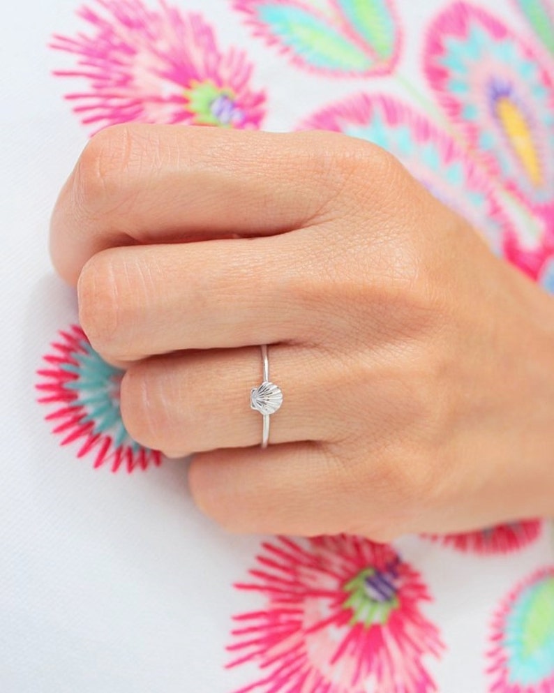 Mermaid Stacking Ring Seashell Ring Mermaid Ring Boho Etsy