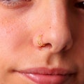Double Nose Ring for Single Piercing, Gold Nose Hoop, Double Hoop Nose Ring, Sterling Silver Nose Ring, Double Nose Ring Single Pierced product logo