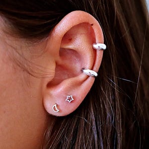 Silver Ear Cuff, Ear Cuff Gold Ear Cuff no Piercing, Ear Cuffs, Non Pierced Earrings,  EarCuff Edgy Earrings